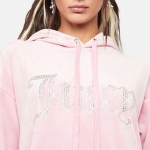 Juicy Couture Sleepwear Velour Rhinestone Embellished Tracksuit Size Med EUC